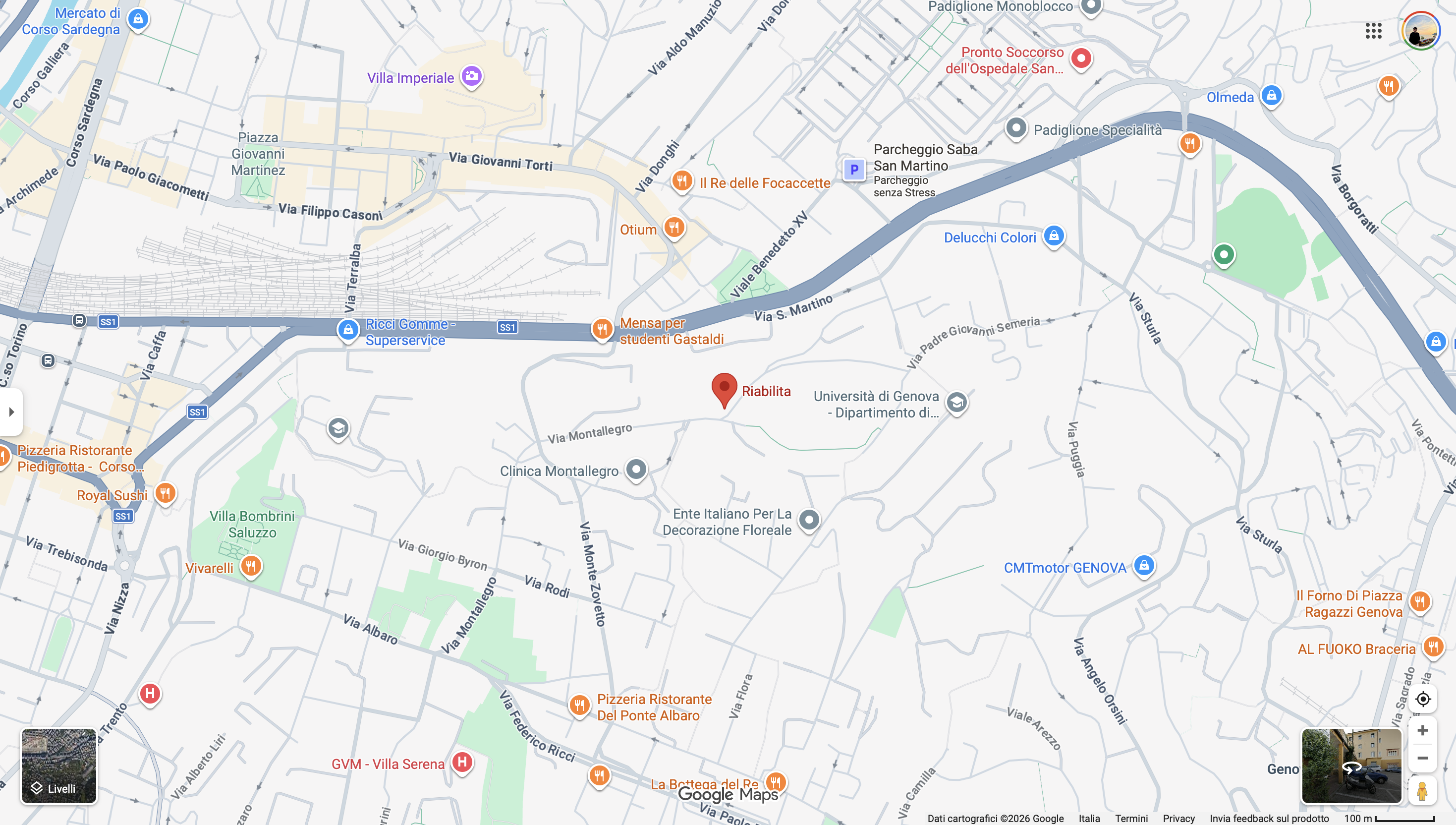 Mappa dello Studio a Istituto Riabilita